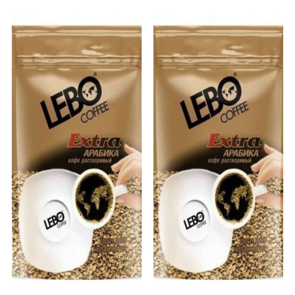 Кофе растворимый Lebo Extra, 70 г х 2 шт