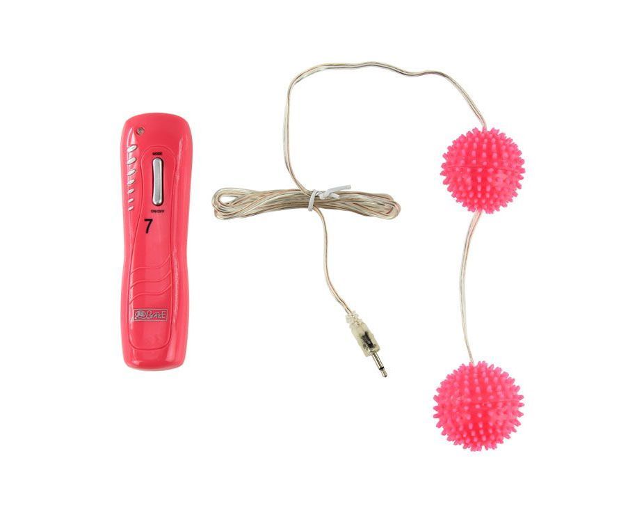 Вибрирующие вагинальные шарики розового цвета