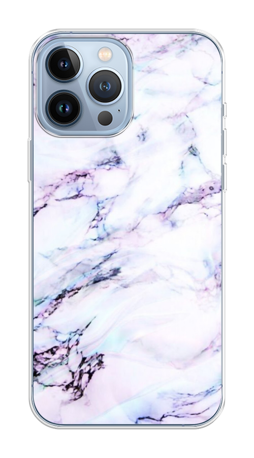 

Чехол на Apple iPhone 13 Pro Max "Радужный мрамор", Серый;фиолетовый, 14450-1