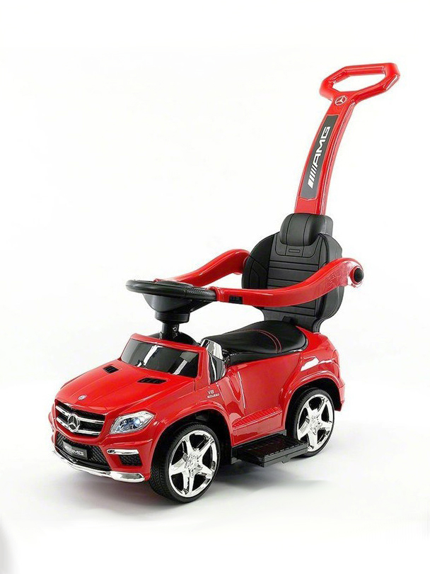 фото Детская каталка rivertoys a888aa-m mercedes-benz, с родит. ручкой, звук, свет, красный