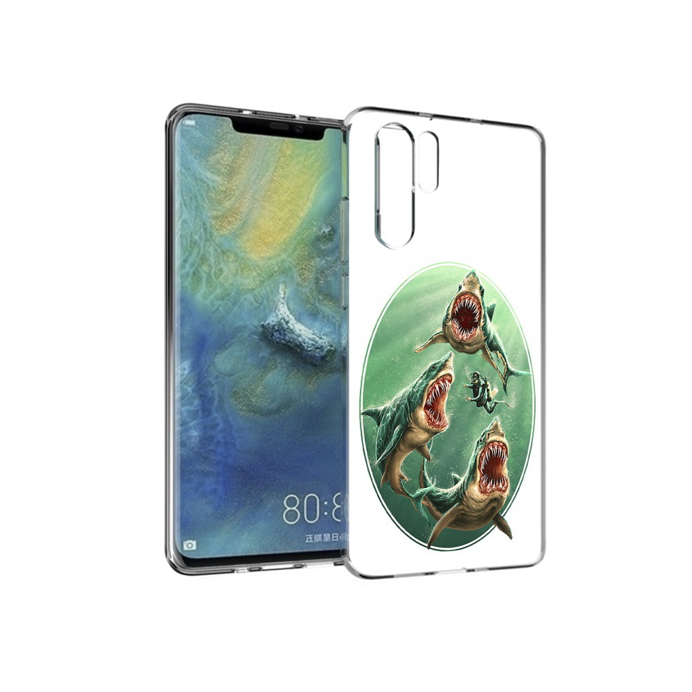 

Чехол MyPads Tocco для Huawei P30 Pro синяя бездна, Прозрачный, Tocco