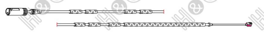 Датчик Износа Колодок Bmw X-1 (E84) Задний H&Q 5015bm144