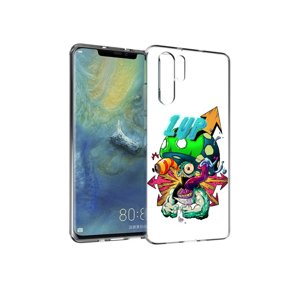

Чехол MyPads Tocco для Huawei P30 Pro сильный гриб абстракция, Прозрачный, Tocco