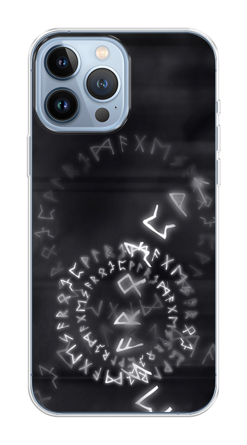 

Чехол на Apple iPhone 13 Pro Max "Руны", Серый;черный, 14450-1