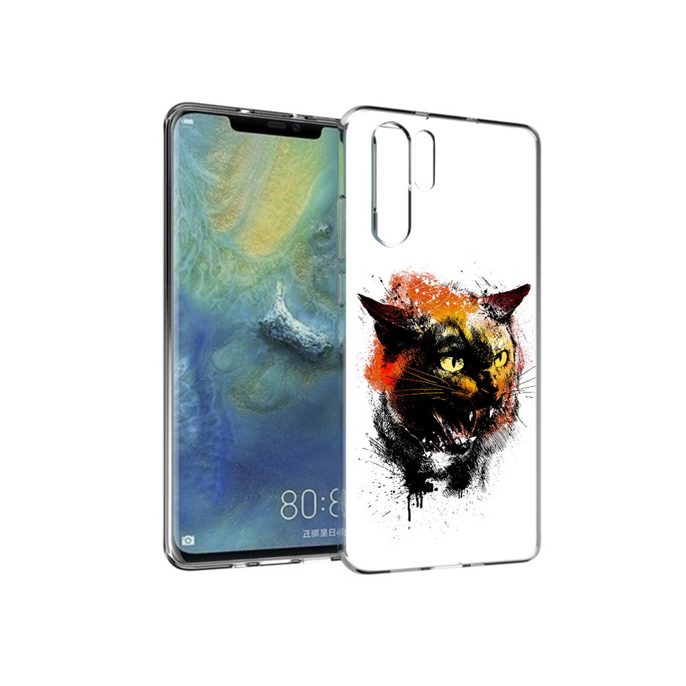 

Чехол MyPads Tocco для Huawei P30 Pro сиамский кот, Прозрачный, Tocco