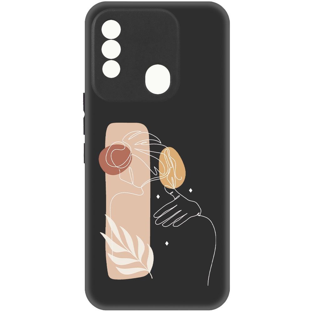 

Чехол-накладка Krutoff Soft Case Нежность для TECNO Spark 8 черный