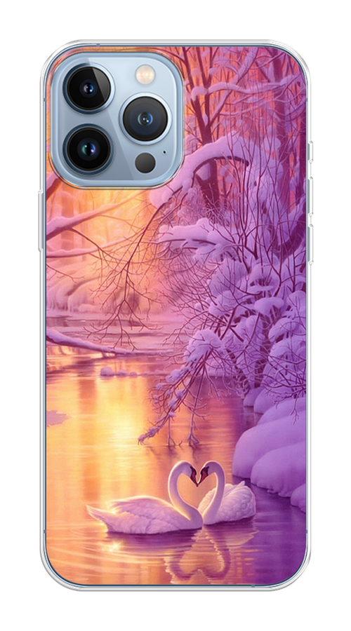 

Чехол на Apple iPhone 13 Pro Max "Зима 1", Фиолетовый;желтый, 14450-1