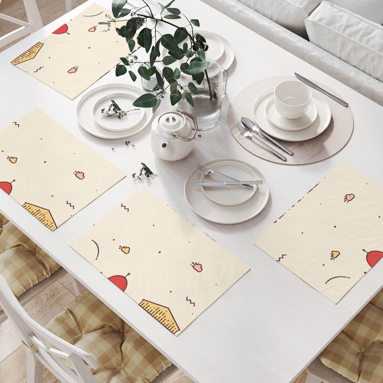 

Комплект салфеток JoyArty "Достопримечательности Иерусалима" (32х46 см, 4 шт.), Бежевый, Достопримечательности Иерусалима