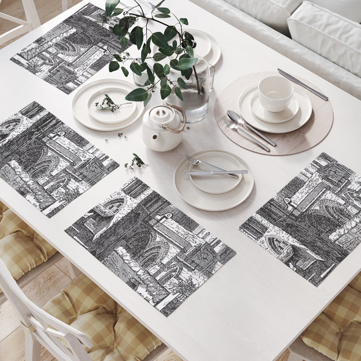 

Комплект салфеток JoyArty "Храм гроба Господня" (32х46 см, 4 шт.), Серый, Храм гроба Господня