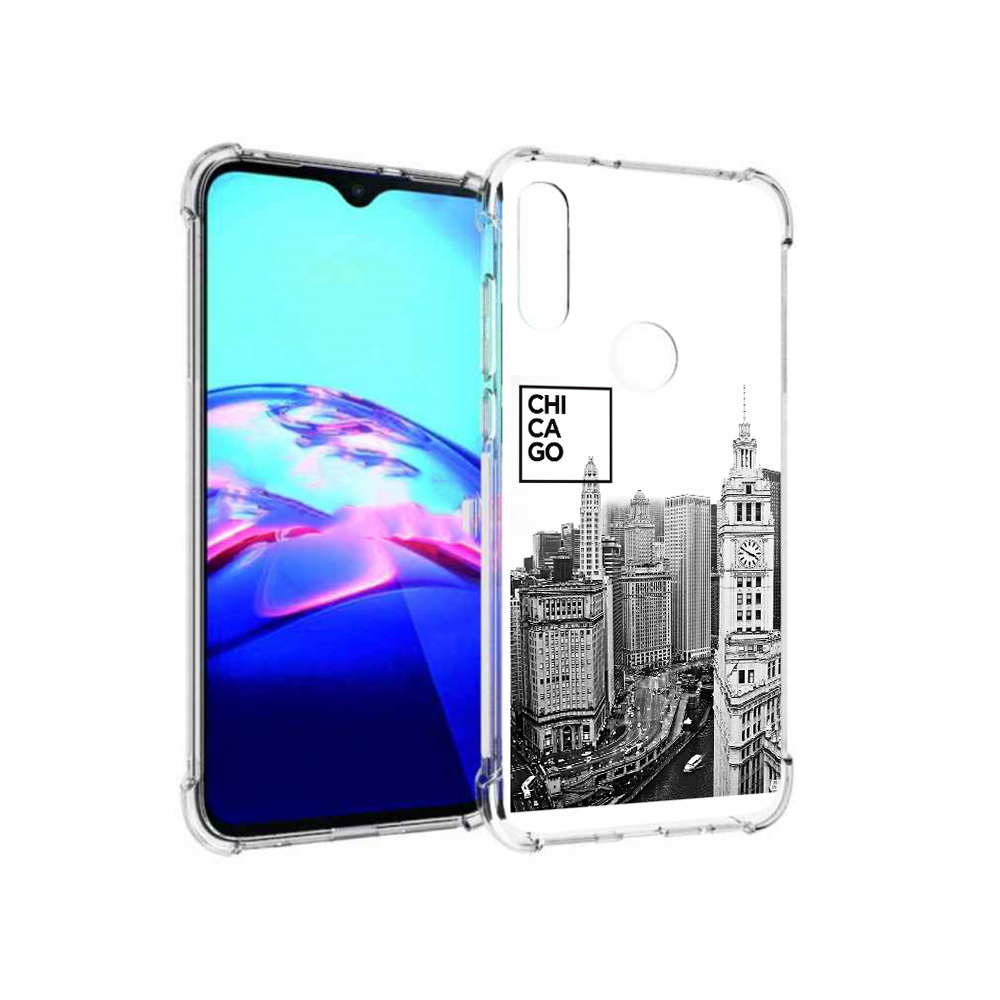 

Чехол MyPads Tocco для Motorola Moto E черно белый чикаго (PT227064.345.689), Прозрачный, Tocco