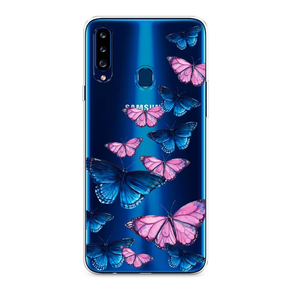 

Чехол Awog на Samsung Galaxy A20s / Самсунг A20s "Полет бабочек", Разноцветный, 2100850-2