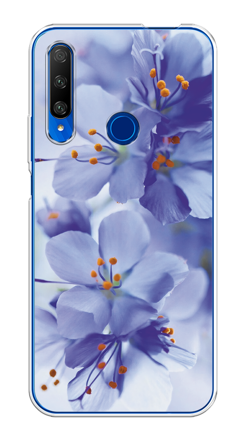 

Чехол на Huawei Honor 9X Premium "Фиолетовые цветки", Фиолетовый;синий, 610650-1