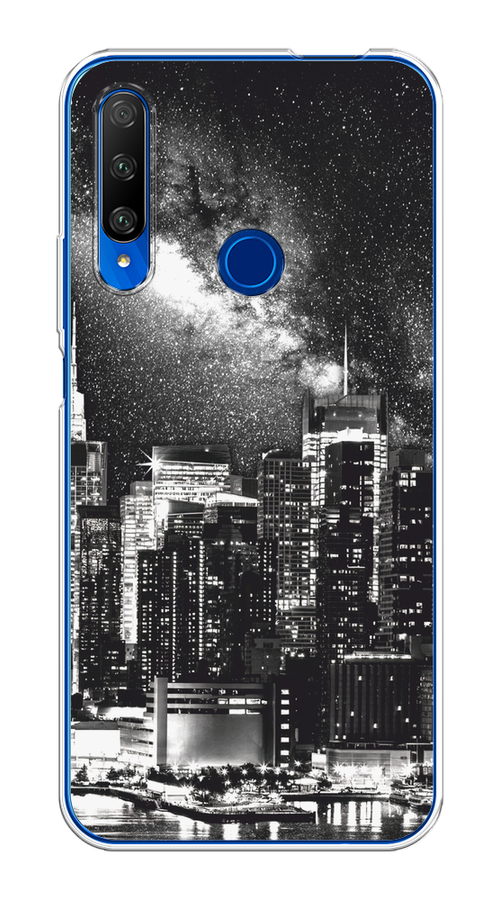 

Чехол на Honor 9X Premium "Ночной Нью-Йорк", Черный;серый;белый, 610650-1