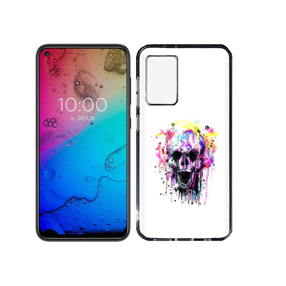 

Чехол MyPads Tocco для BQ Aurora граффити череп, Прозрачный, Tocco