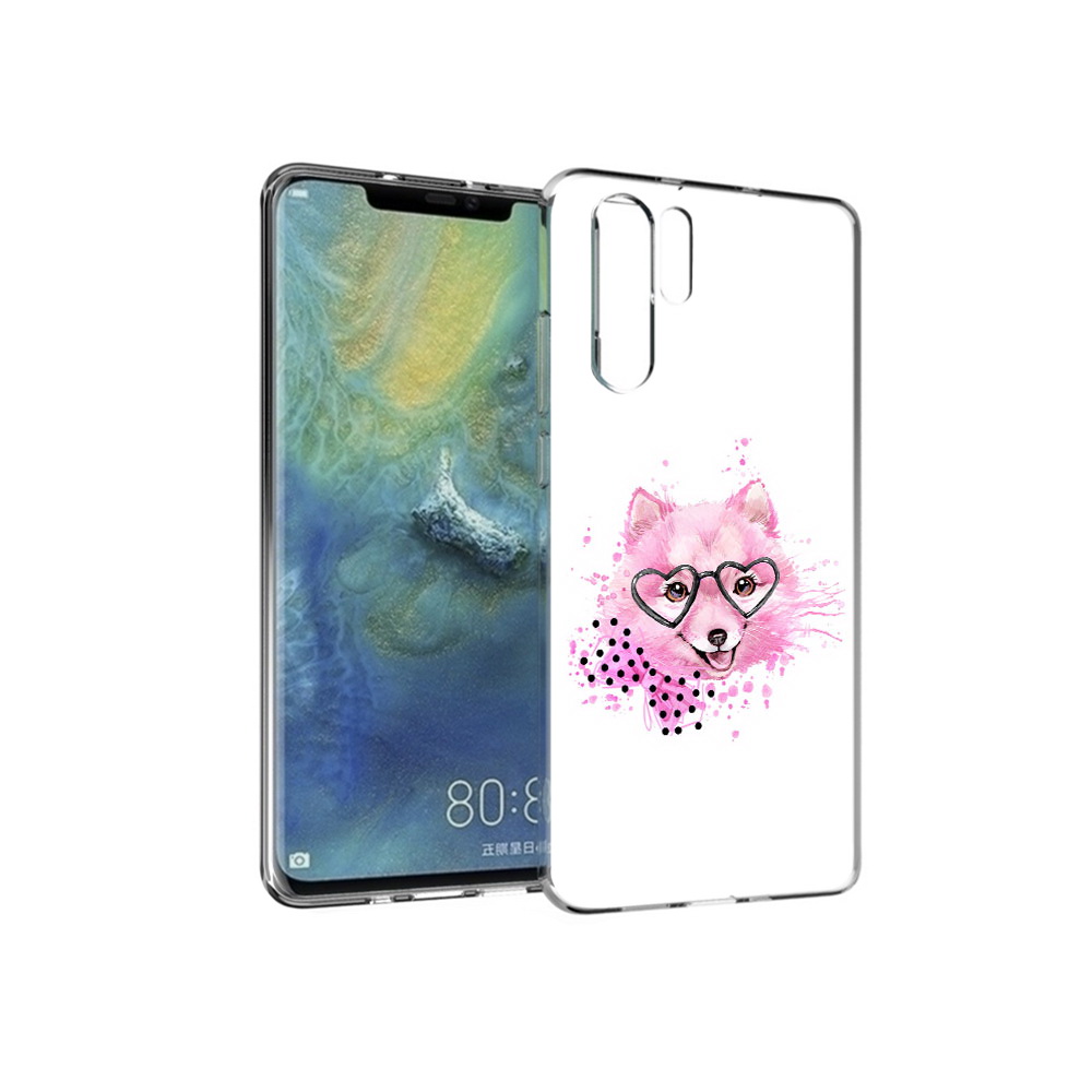 

Чехол MyPads Tocco для Huawei P30 Pro розовый волченок, Прозрачный, Tocco