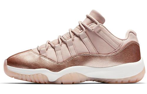 

Кроссовки унисекс Jordan Air Jordan 11 retro low rose gold бежевые 44.5 EU, Бежевый, Air Jordan 11 retro low rose gold