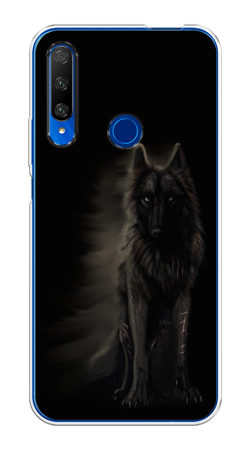 

Чехол на Honor 9X Premium "Туманный волк", Черный, 610650-1