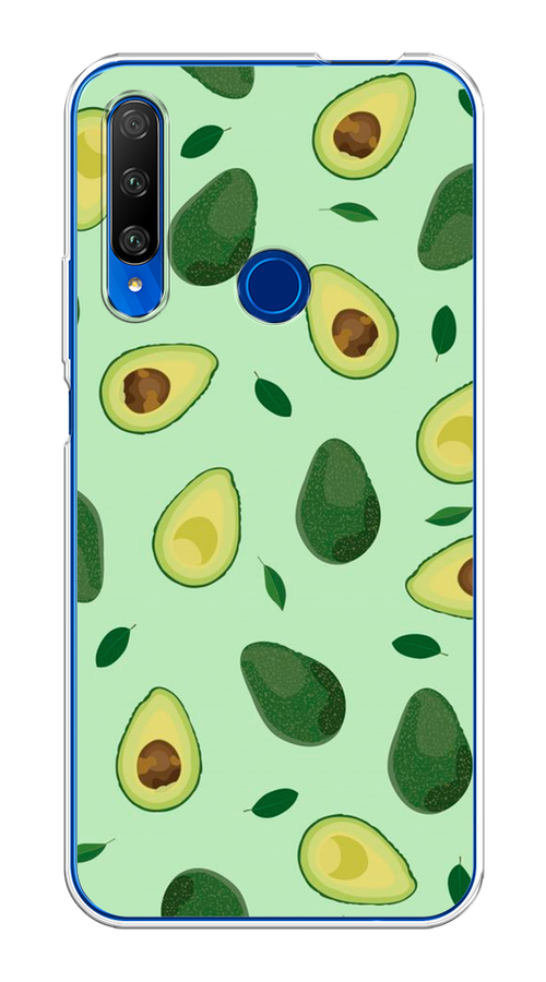 

Чехол на Honor 9X Premium "Blue avocado", Коричневый;зеленый, 610650-1