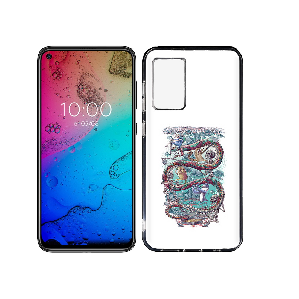 

Чехол MyPads Tocco для BQ Aurora время приключений страшилка, Прозрачный, Tocco