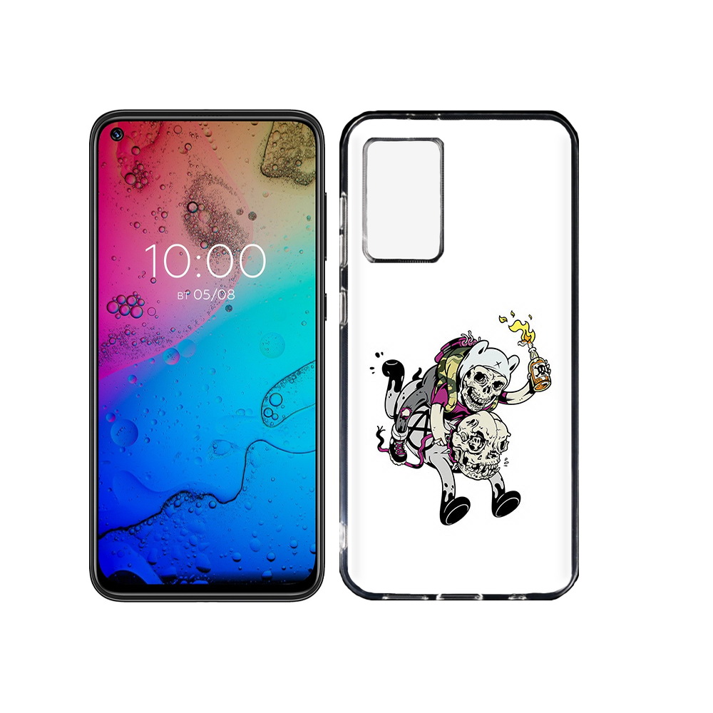 

Чехол MyPads Tocco для BQ Aurora время приключений скелеты, Прозрачный, Tocco