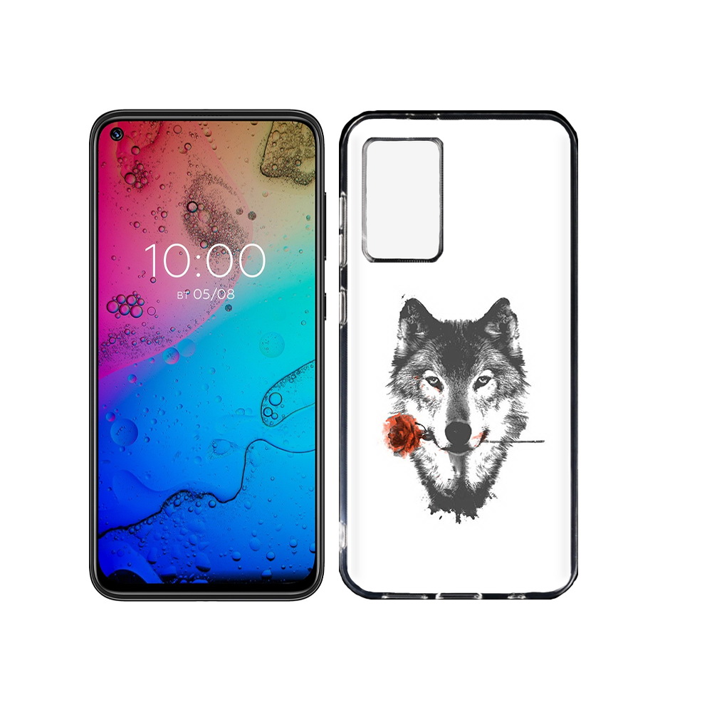 

Чехол MyPads Tocco для BQ Aurora волк с розой, Прозрачный, Tocco