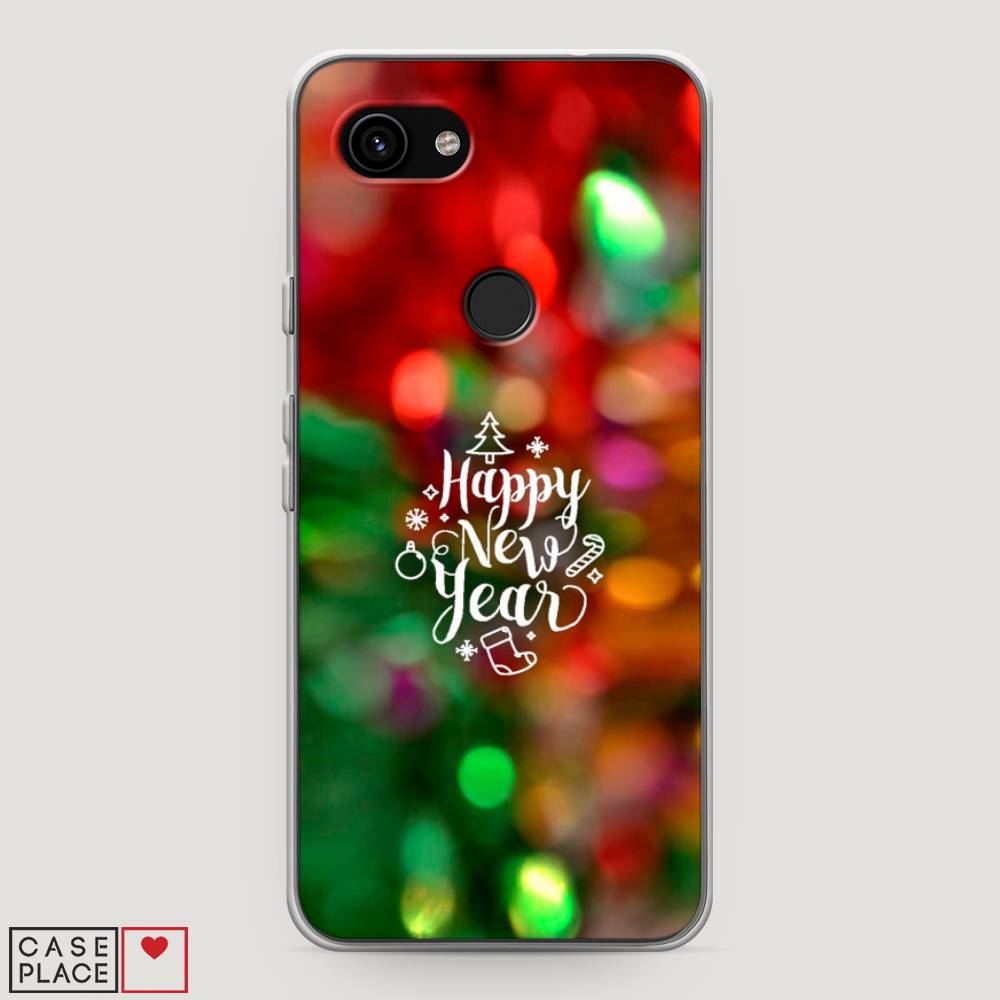 

Чехол на Google Pixel 3a "Новый Год на елке", Зеленый;красный;желтый, 270150-5