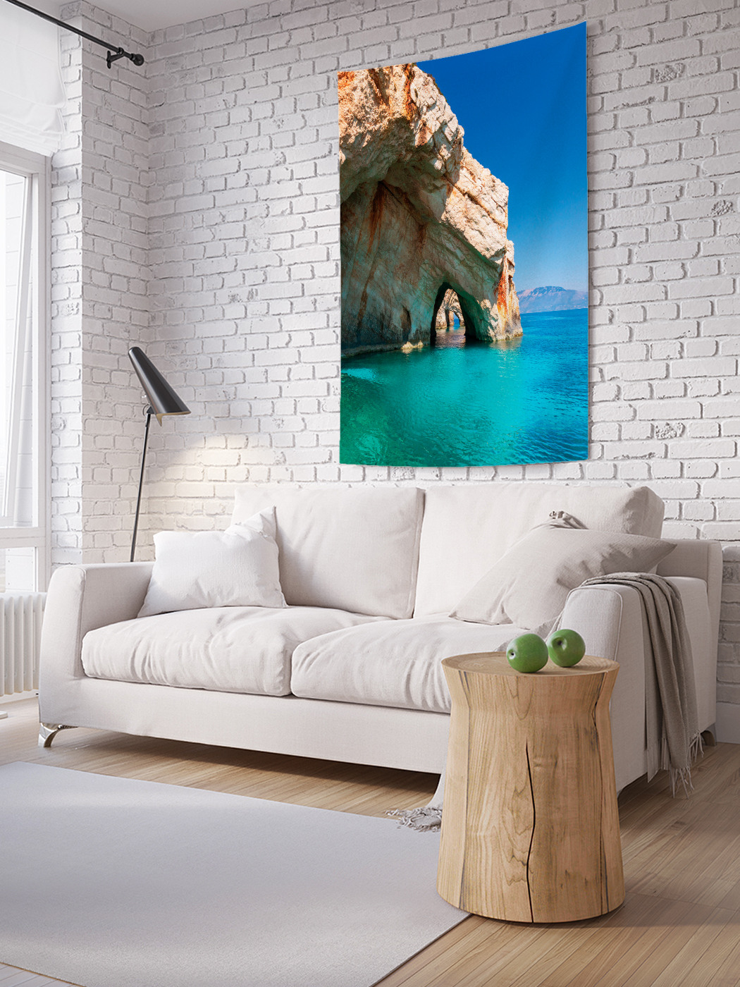 

Вертикальное фотопанно на стену JoyArty Греческие гроты Закинф 100x150 см, Греческие гроты Закинф