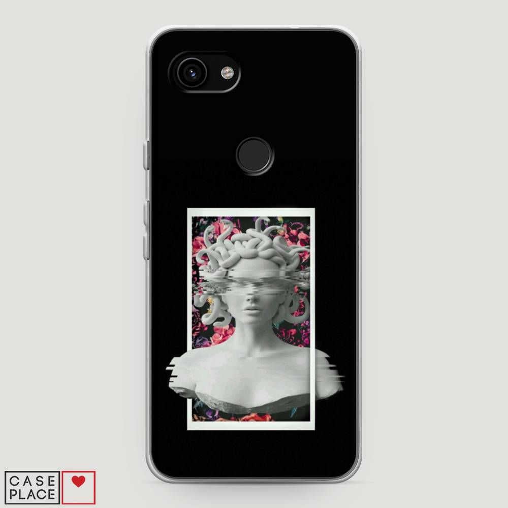 

Чехол на Google Pixel 3a "Web Punk Медуза Горгона", Черный;серый, 270150-6