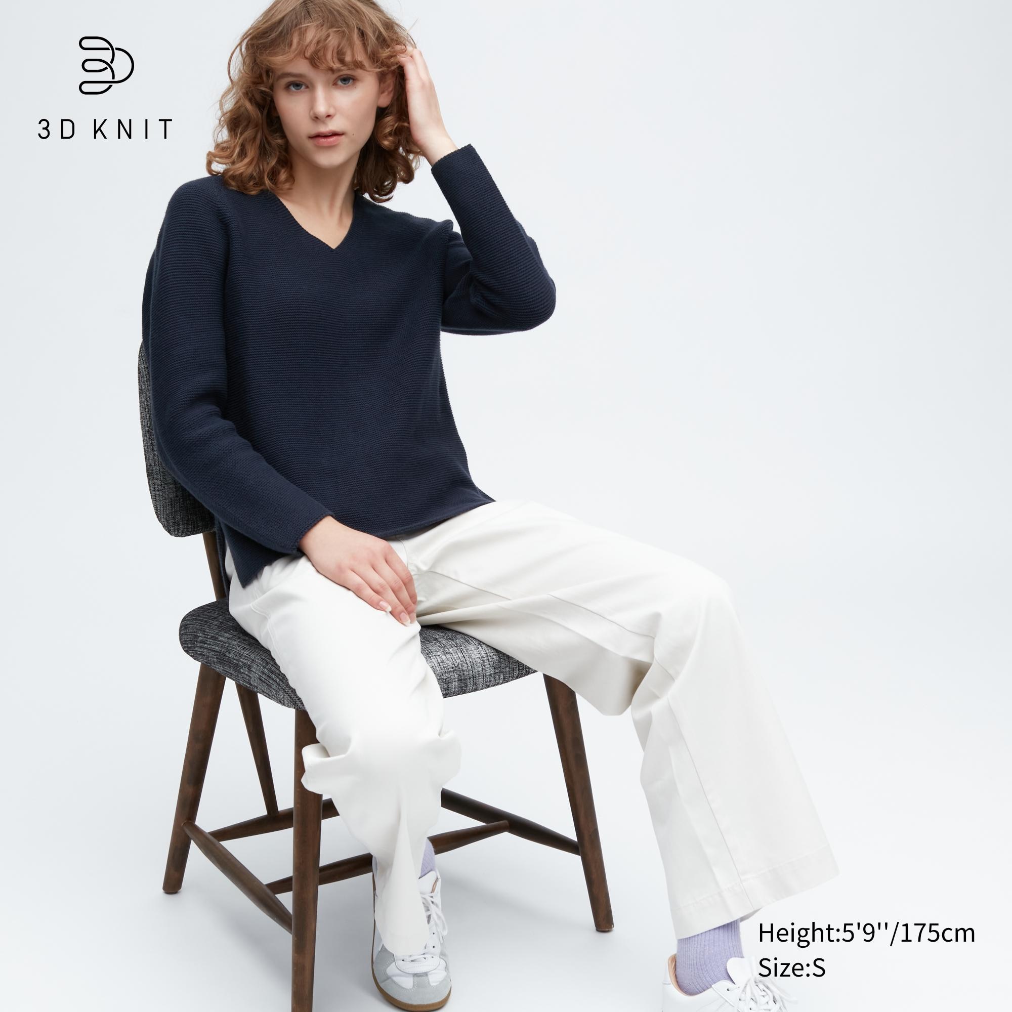 Пуловер женский UNIQLO 454763COL69 синий S (доставка из-за рубежа)