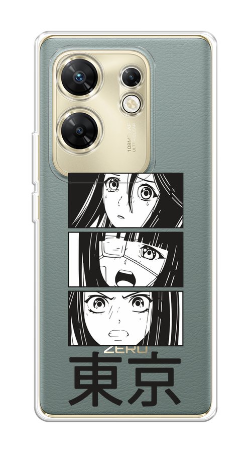 

Чехол на Infinix Zero 30 4G "Tokyo girls", Белый;черный;прозрачный, 3105050-1