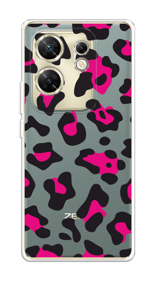 

Чехол на Infinix Zero 30 4G "Pink cow spots", Черный;розовый, 3105050-1