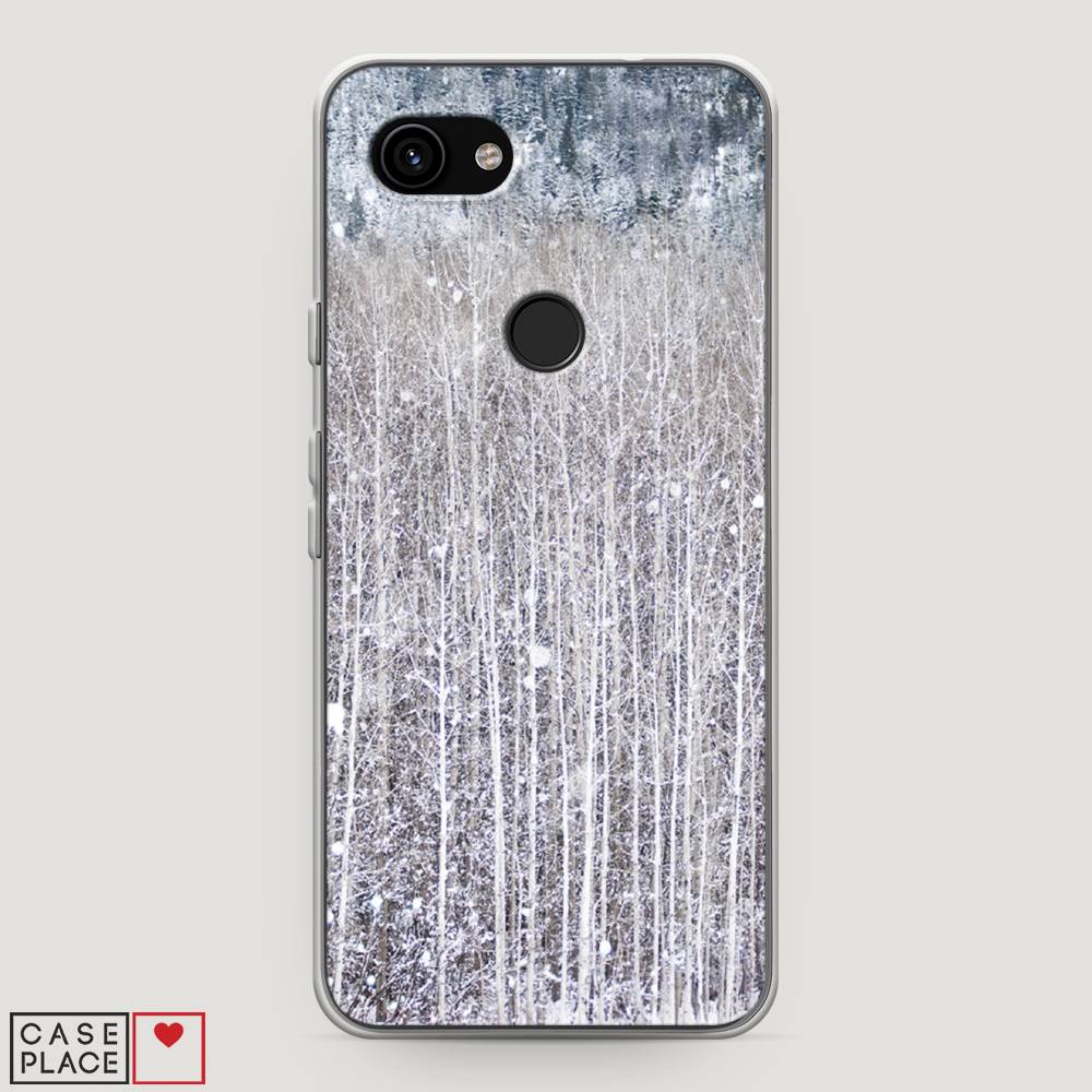 фото Чехол на google pixel 3a "снежный лес" case place