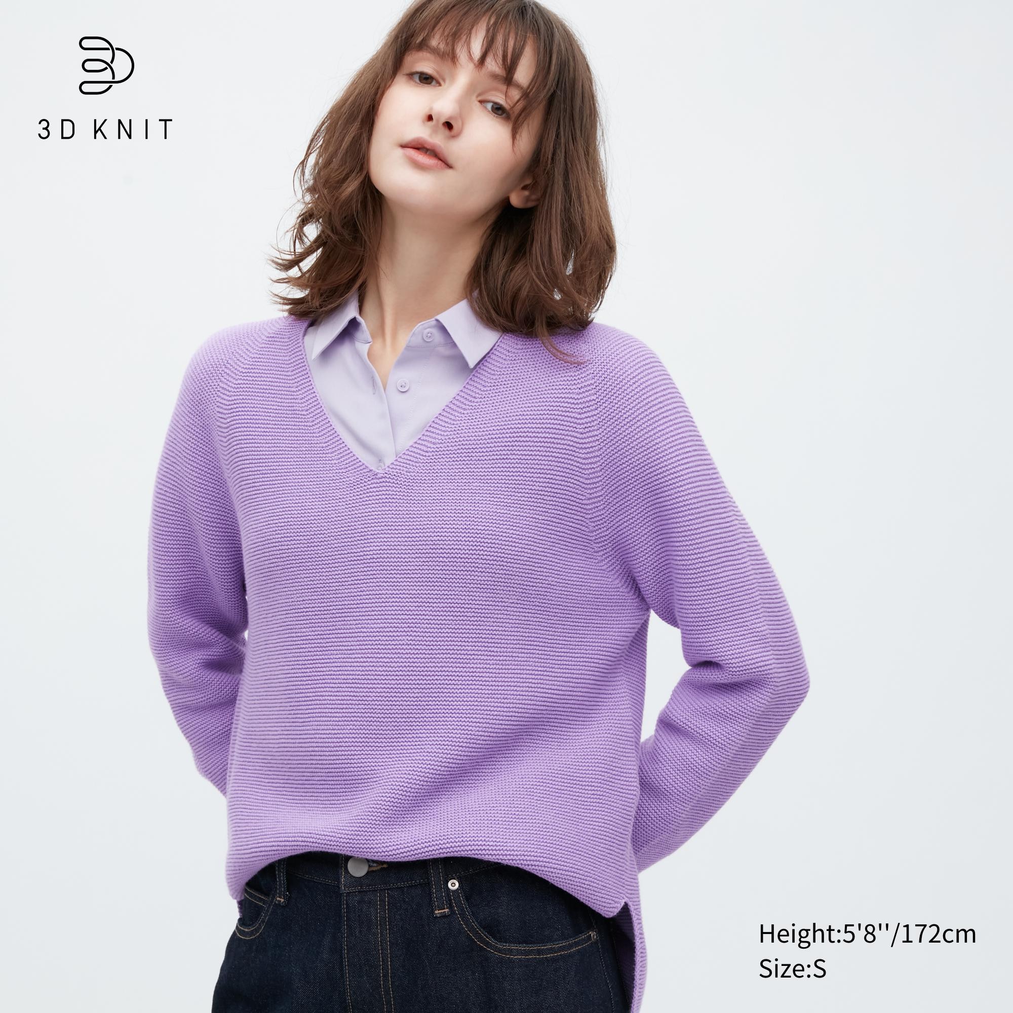 

Пуловер женский UNIQLO 454763COL72 фиолетовый XS (доставка из-за рубежа), 454763COL72