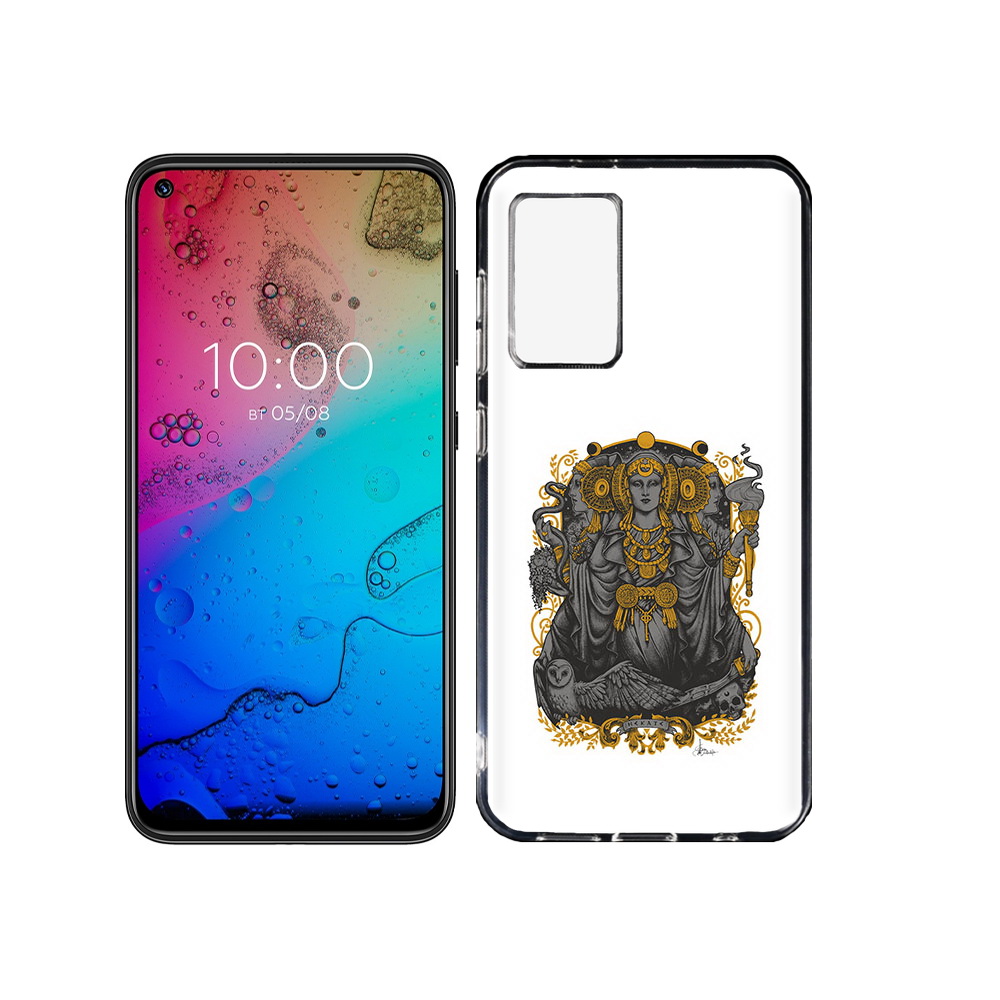 

Чехол MyPads Tocco для BQ Aurora божество с золотыми элементами, Прозрачный, Tocco