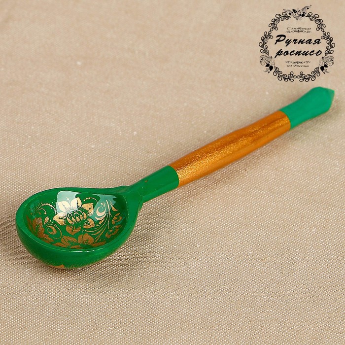 

Ложка «Золотая кудрина», 14,7x3,5 см, микс (10 шт), Золотистый