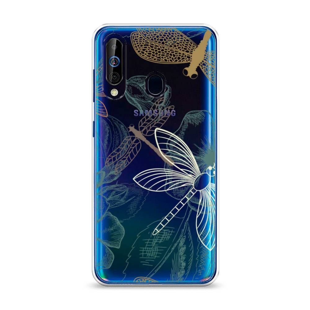 

Чехол Awog на Samsung Galaxy A60/M40 "Тени стрекоз", Разноцветный, 28250-8