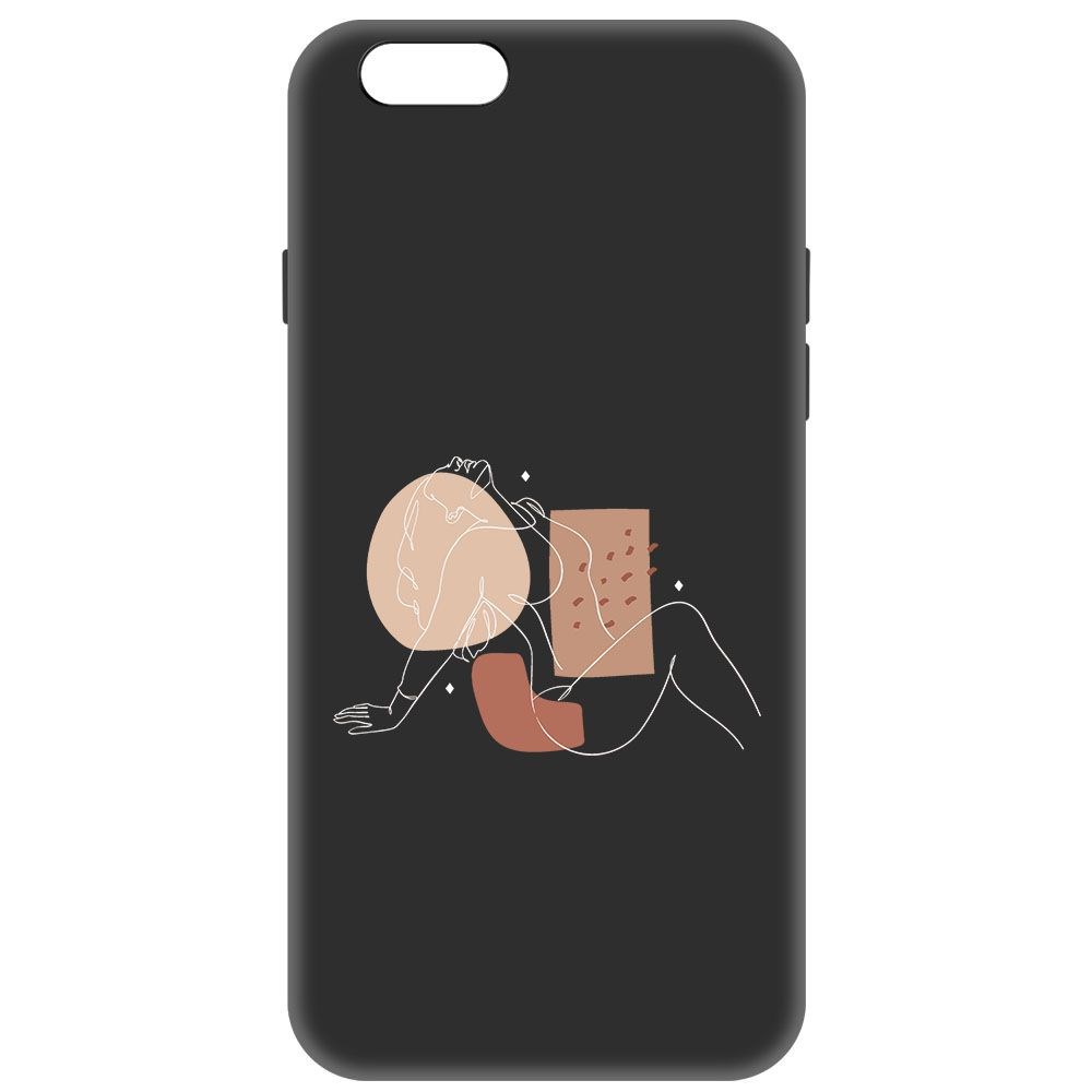 

Чехол-накладка Krutoff Soft Case Чувственность для iPhone 6/6s черный