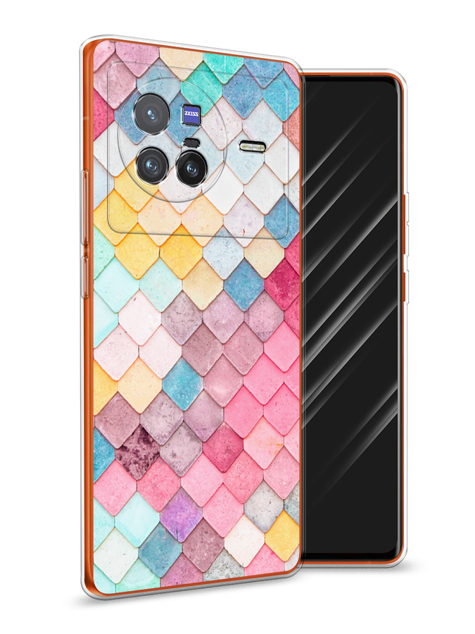 

Чехол Awog на Vivo X80 "Нежные ромбики", Разноцветный, 266550-4