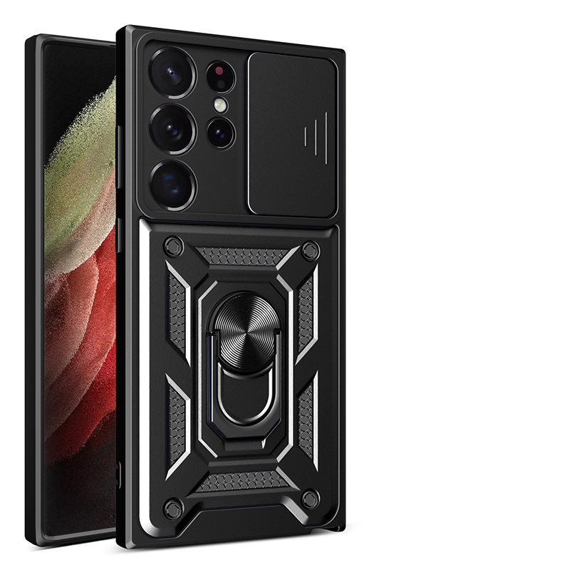 

Чехол с кольцом Bumper Case для Samsung Galaxy S23 Ultra, черный, Bumper Case