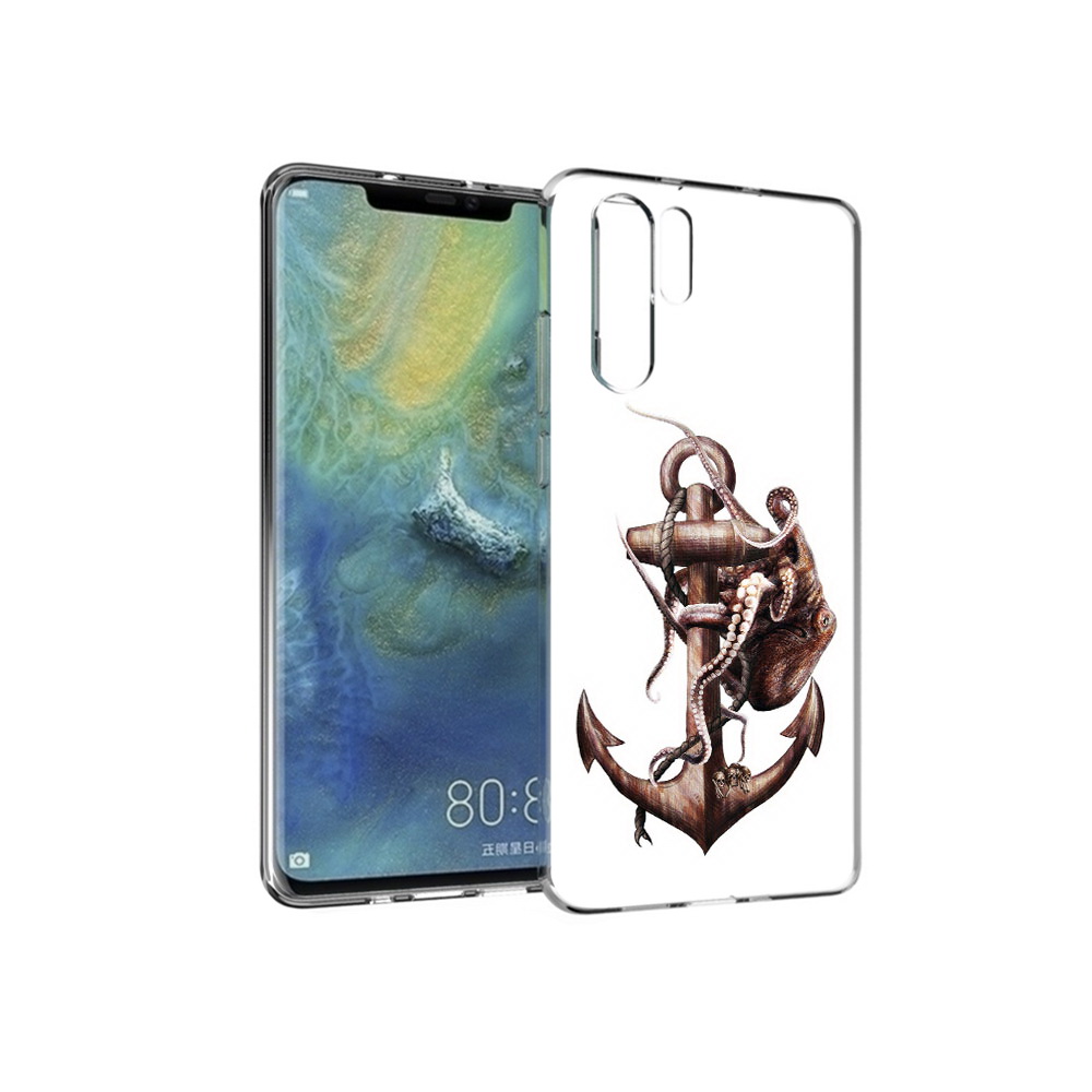 

Чехол MyPads Tocco для Huawei P30 Pro ржавый якорь, Прозрачный, Tocco