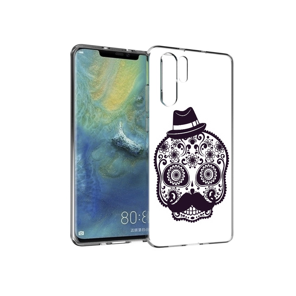 

Чехол MyPads Tocco для Huawei P30 Pro разрисованный скелет, Прозрачный, Tocco