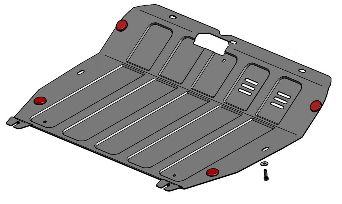 фото Защита картера и кпп автоброня hyundai santa fe/santa fe classi/jac s1/тагаз, 111.02308.3