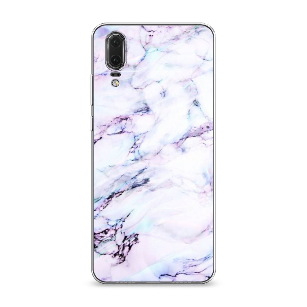 

Чехол на Huawei P20 "Радужный мрамор", Серый;фиолетовый, 64350-3