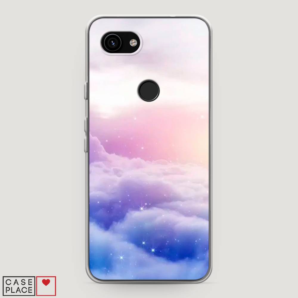 

Чехол на Google Pixel 3a "Небеса", Голубой;белый;розовый, 270150-2