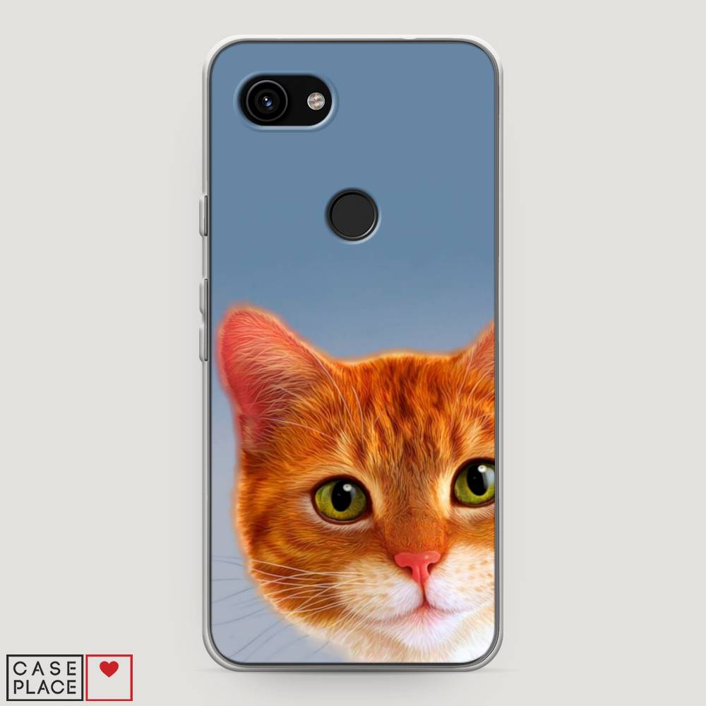 

Чехол на Google Pixel 3a "Любопытный котик", Коричневый, 270150-1