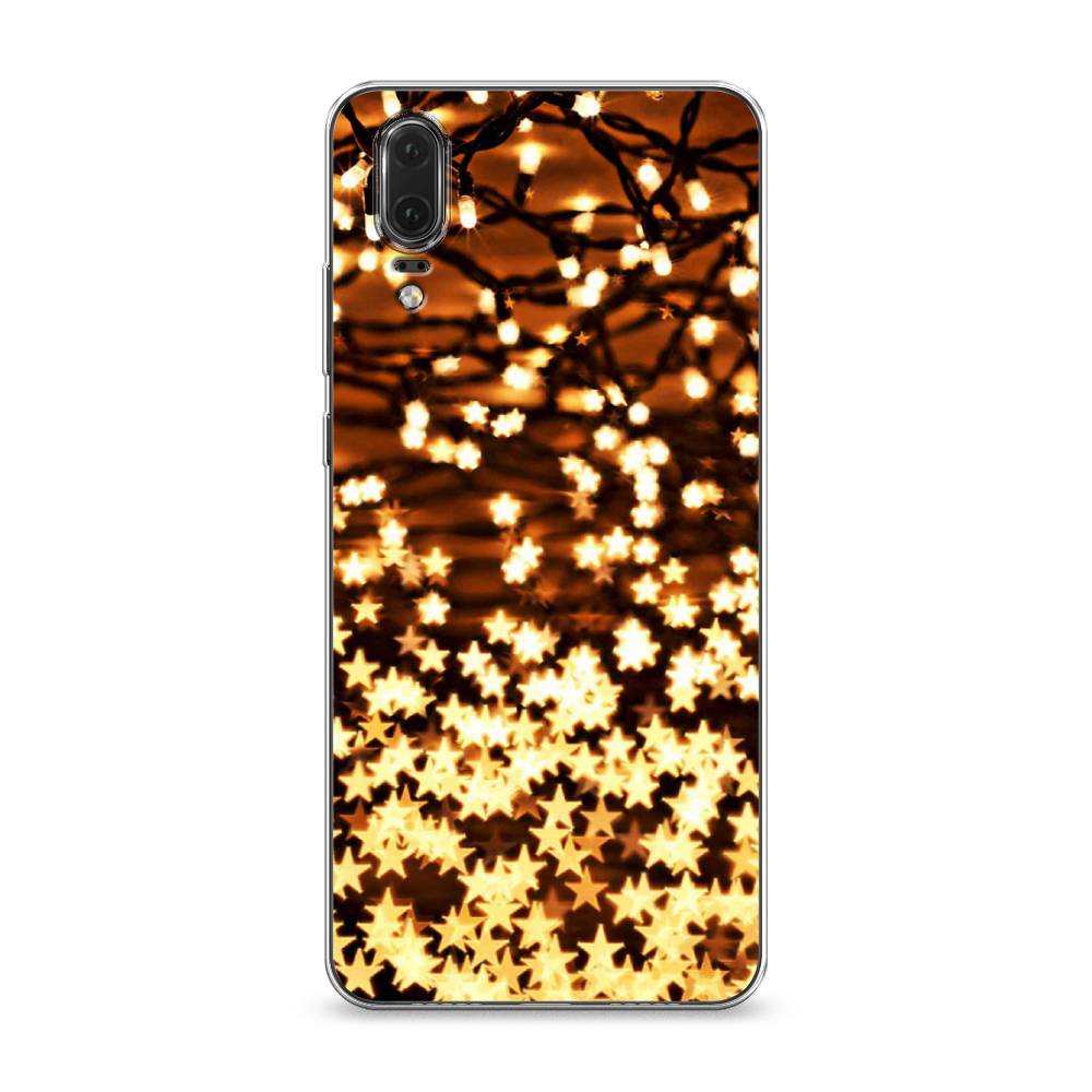 

Чехол на Huawei P20 "Новогодняя гирлянда", Золотистый, 64350-5