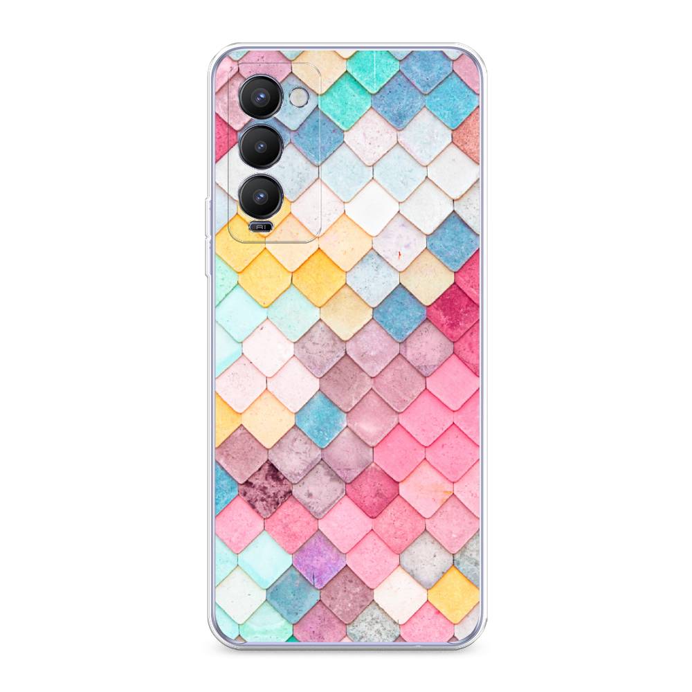 

Чехол Awog на Tecno Camon 18/18T "Нежные ромбики", Разноцветный, 300950-4