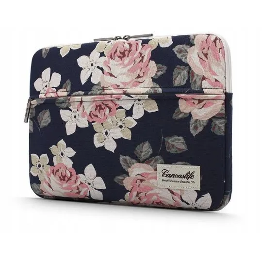 

Чехол для ноутбука женский CANVASLIFE SLEEVE 14" navy rose, Синий, SLEEVE