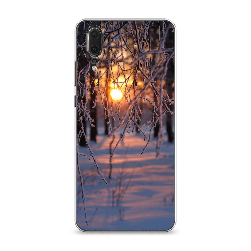 

Чехол на Huawei P20 "Зима 7", Оранжевый;розовый;черный, 64350-2