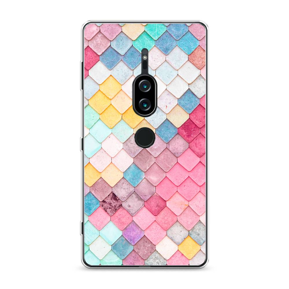 

Силиконовый чехол "Нежные ромбики" на Sony Xperia XZ2 Premium, 53350-4